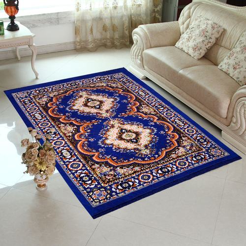 Home Elite Jute Carpet 5x7 feet,Blue