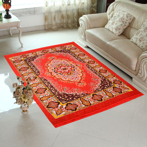 Home Elite Jute Carpet 5x7 feet,Red