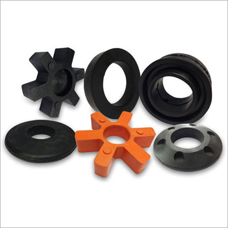 Black & Orange Rubber Moulded Components