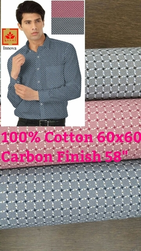 Shirting Carbon Finish Fabric 58"