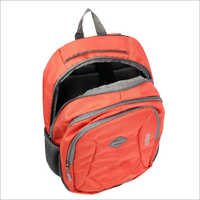 Red Nylon School Bag