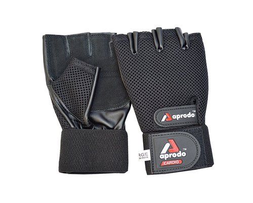 Aprodo Cardio Fitness Gym Gloves Leather Palm