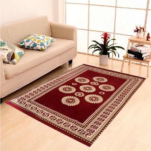 Home Elite Chenille Carpet,5x7 Feet,Mahroon