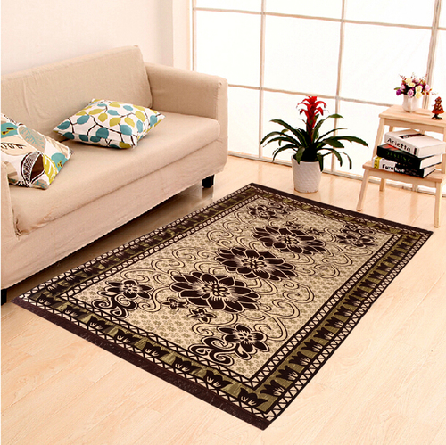 Home Elite Chenille Carpet,5x7 Feet,Brown