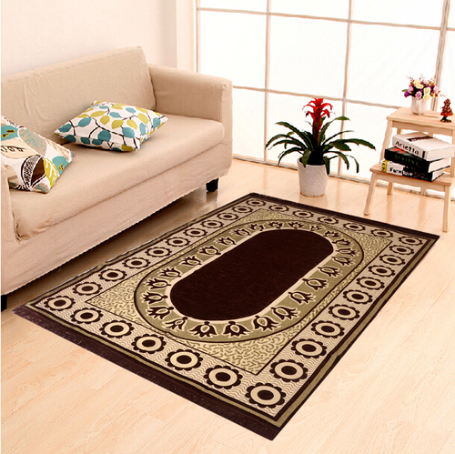 Home Elite Chenille Carpet,5x7 Feet,Black