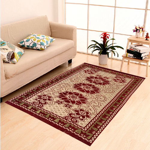 Home Elite Chenille Carpet,5x7 Feet,Mahroon