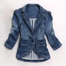 Ladies Denim Jackets - Denim Cotton, S-XL, Blue | Button Closure, Stylish Design, Comfortable Fit, Versatile Style