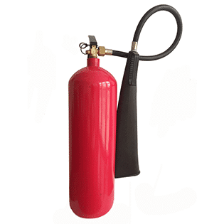 Red Carbon Dioxide Fire Extinguisher