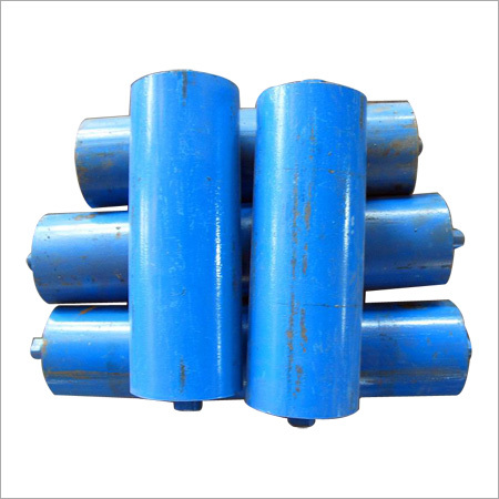 Belt Conveyor Idler Roller - Steel, Various Sizes, Blue Color | Durable, Corrosion Resistant, Easy Installation, Ball Bearing Design