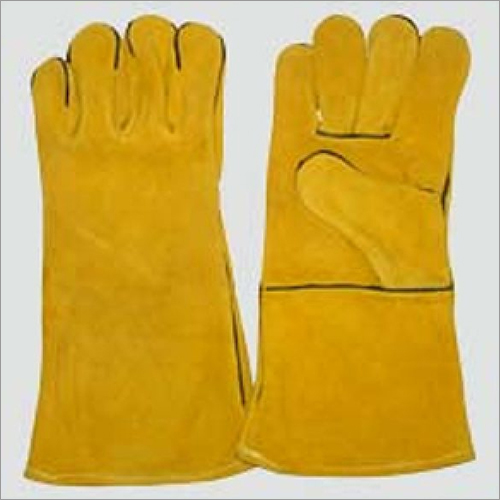 Yellow Protective Welders Gloves