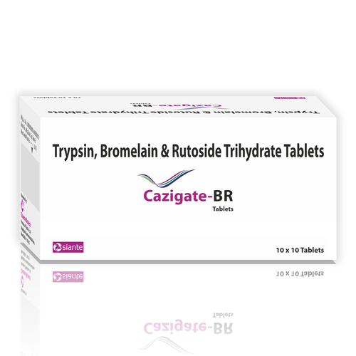 Trypsin 48Mg Bromelain 90Mg Rutoside 100 Mg Application: For Hospital