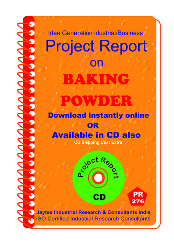 Baking Powder Project Report on manufacturing Ebook