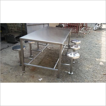 SS Folding dining table By A. S. M. Engineers & Fabricator