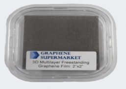 3D Multilayer Freestanding Graphene Foam 2inch x2 inch