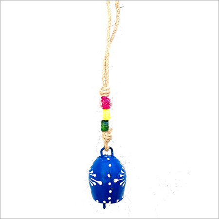 Hanging Bell - Metal, Decorative Hanging Bell - Blue Color, Ideal for Home and Event Decoration