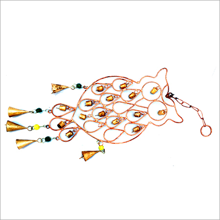 Golden Owl Designed Iron Hanging Bell