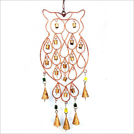 Golden Owl Iron Hanging Bell