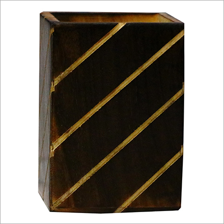 Wood Wooden Pen Stand