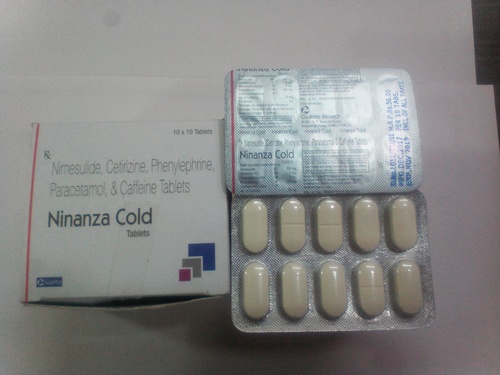 Nimesulide 100mg  Paracetamol 325mg  Phenylephrine 5mg Cetirizine 5mg  Caffeine 30mg