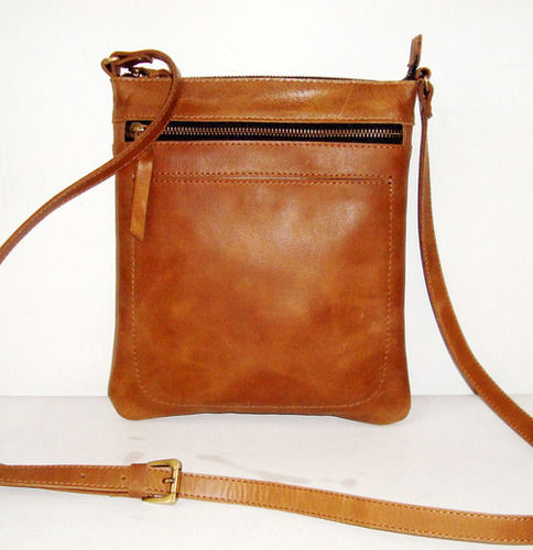 Women Zipper Leather Tote Bag