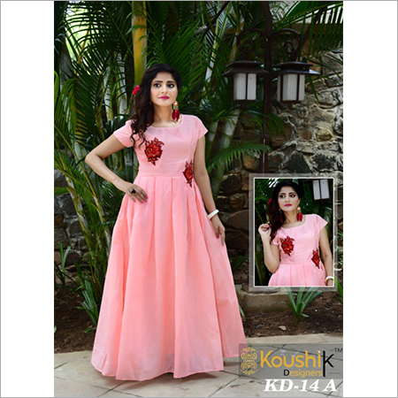 KD 14 - Cotton Blend, Multiple Sizes, Pink | Floral Embroidery, Elegant Design, Soft Fabric, Comfortable Fit
