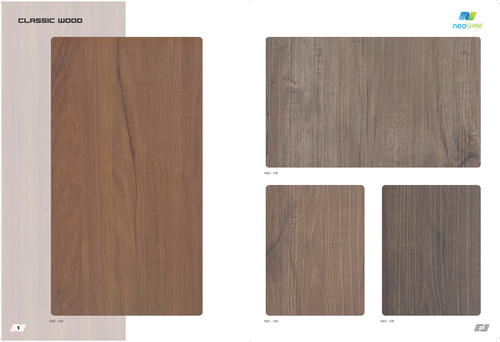 Paper Based Decorative Laminate Sheet - 0.8mm, 0.9mm & 1mm Thickness | Matte Finish, Brown Color, Flat Edge for Countertops, Walls, and Floors