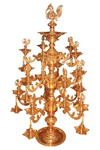 ORNAMENTAL BRASS BRANCHES LAMP