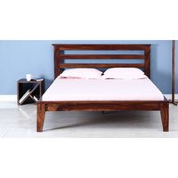 Kilton Solid Wood Handcrafted King Bed In Walnut Finish By Wudstuk Carpenter Assembly
