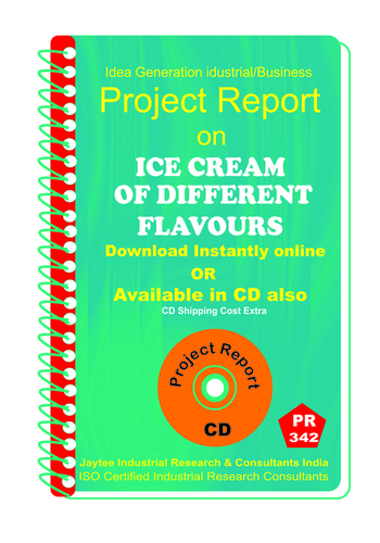 Ice Cream of Different Flavours manufacturing eBook