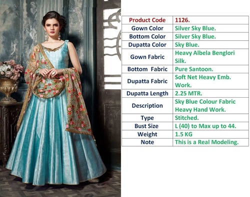 Light Blue Gown Dresses