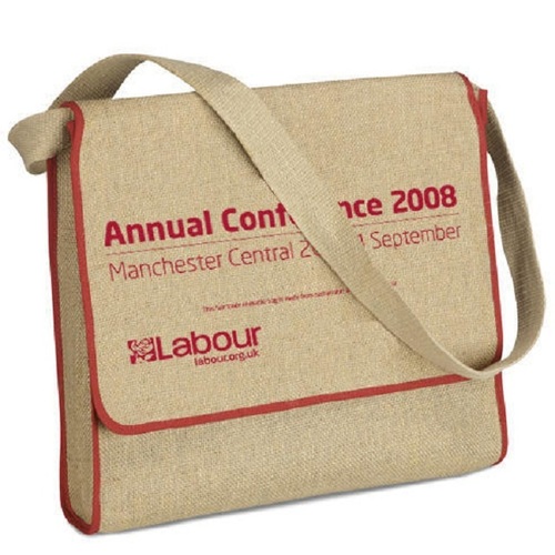 Conference and Executive Jute Bag - Jute Material, Custom Colors & Designs | Ideal for Promotional & Shopping Use, Exceptional Stitching Quality