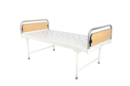 Plain bed with SS laminated head & foot panels