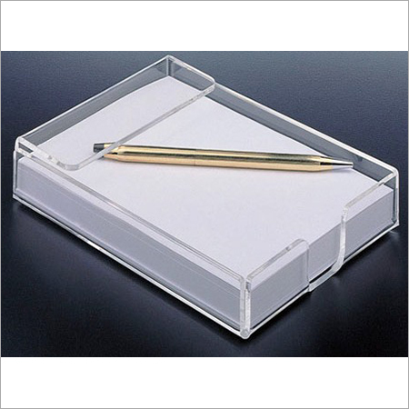 Acrylic Table Top Photo Frame Cum Pen Stand