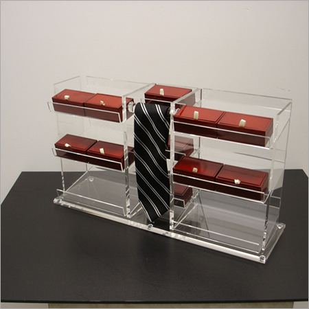 Acrylic Clear Counter Top Tie Display Box