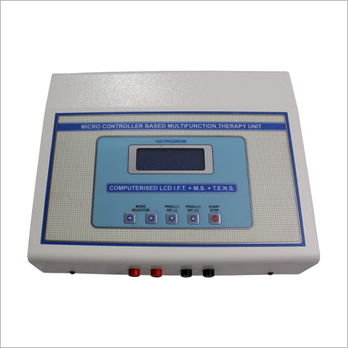 Computerized Tens Interferential Therapy Unit Color Code: White And Blue