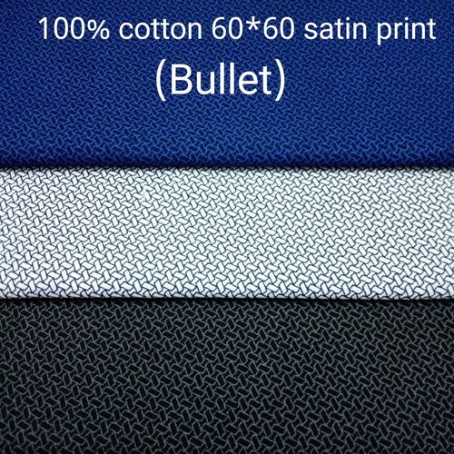 Shirting Satin Print Fabric (Bullet) 58"