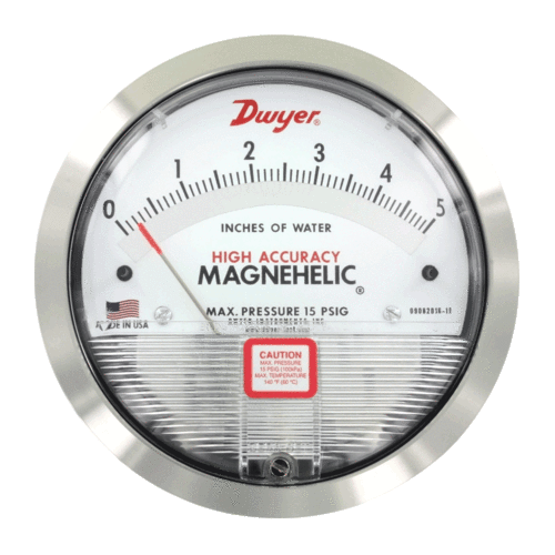 Dwyer Series 2000 Magnehelic Differential Pressure Gauge