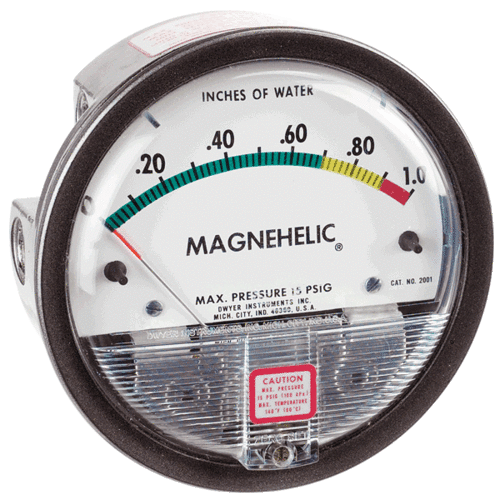 Dwyer USA Magnehelic Gauges 0 To 6.0 Inch WC