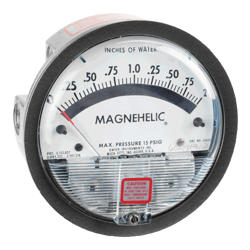 Dwyer 2000 Magnehelic Differential Pressure Gage