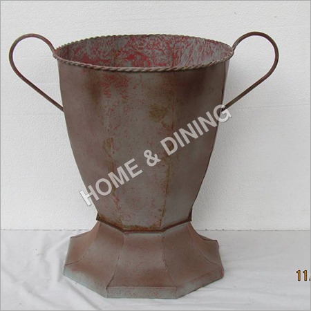 Garden Vase Double Handle Ceramic Raw Material