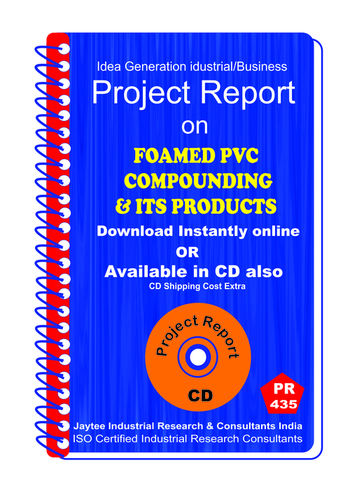 Foamed PVC Compounding and its Products Manufacturing eBook