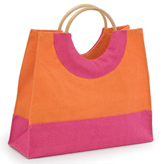 Any Color As Per Client Requirement Cane Handle Jute Shopping Bags