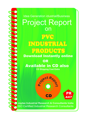 Industrial Products manufacturing Project Report eBook