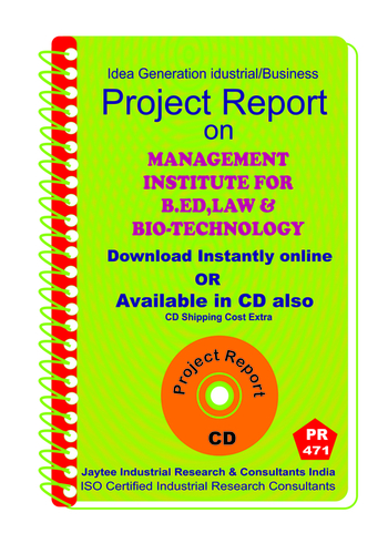 Management Institute for B.ED Law and Bio Technology eBook