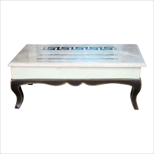 Marble Top Wooden Base Centre Table