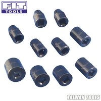 FITTOOLS 10 PCS 1/2" 9 ~ 27 mm CR-V Sockets for Air Pneumatic Impact Wrench 
