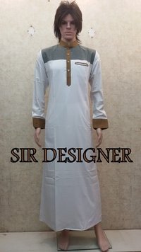 Dry Cleaning Mens Saudi Style Black & White Thobe