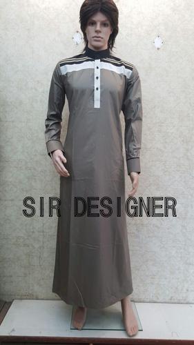 Grey Thobe Jubba Arab Dress