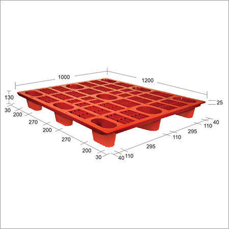 Red Nestable Pallet