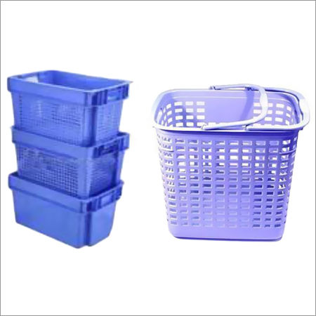 Blue Nestable & Stackable Crates